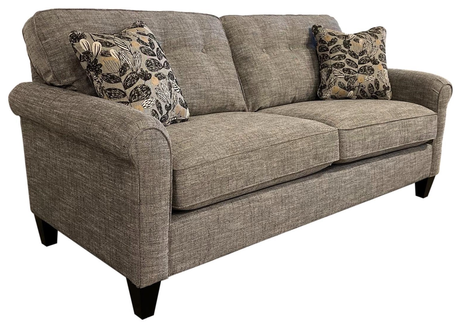 LaZBoy Laurel LZ600 Stationary Button Tufted Sofa Van Hill